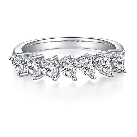 Klio Pear Half Eternity Ring