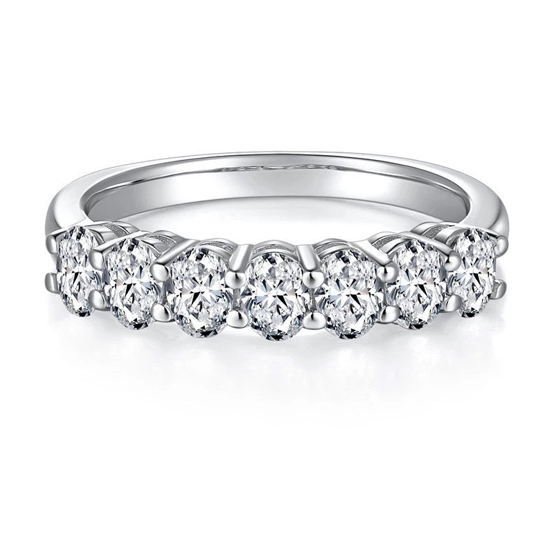 Blake Oval Half Eternity Ring