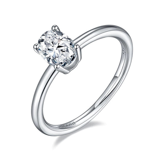 Nalba Oval Solitaire Ring