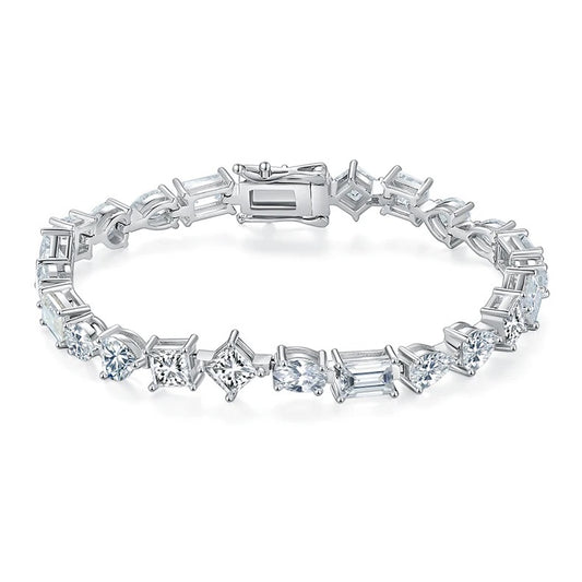 Abstract Tennis Bracelet