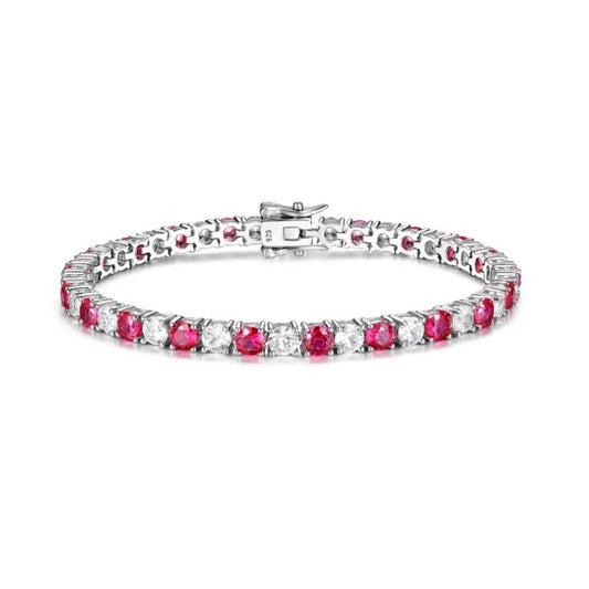 Reign Lab Ruby Tennis Bracelet