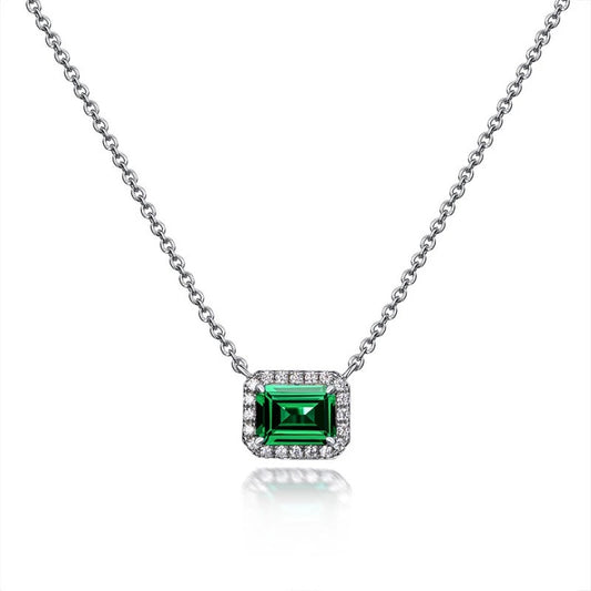 Halmie Lab Emerald Necklace