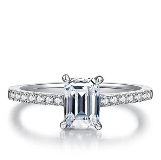 Elle Emerald Cut Ring