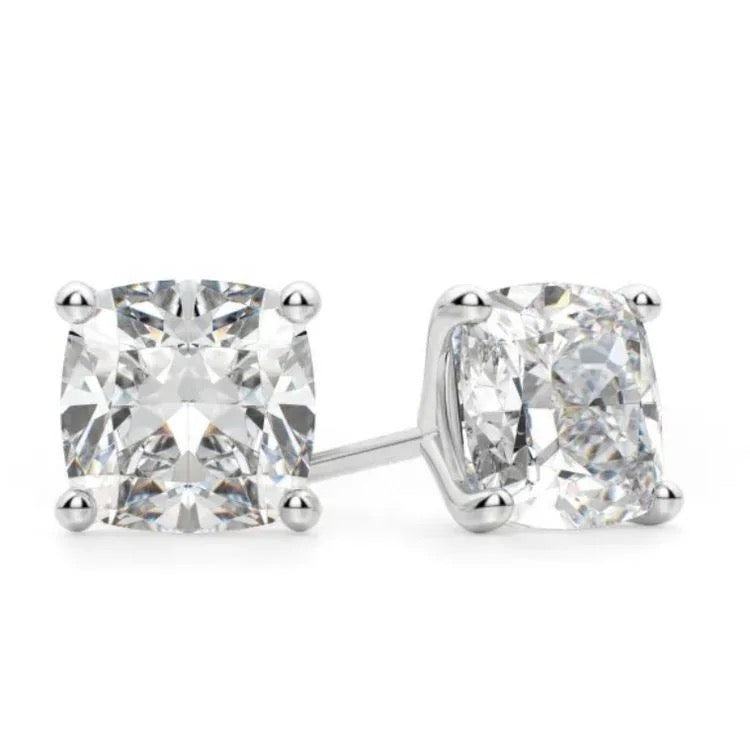 Emira Cushion Solitaire Earrings